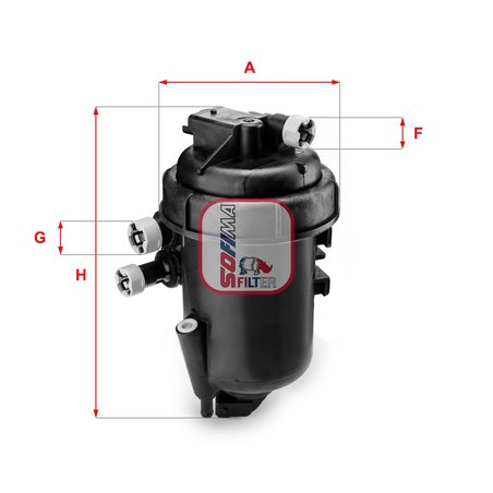 FILTRU COMBUSTIBIL SOFIMA S 5084 GC - Compatibil cu FIAT, LANCIA