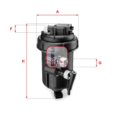 FILTRU COMBUSTIBIL SOFIMA S 5108 GC - Compatibil cu FIAT