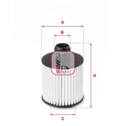 Filtru ulei Sofima S 5139 PE