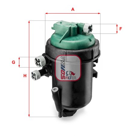 FILTRU COMBUSTIBIL SOFIMA S 5173 GC - Compatibil cu FIAT, LANCIA