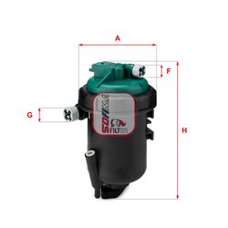 FILTRU COMBUSTIBIL SOFIMA S 5181 GC - Compatibil cu FIAT, LANCIA