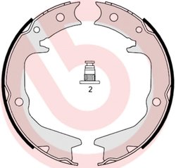 SET SABOTI FRANA BREMBO S 54 519 - Compatibil cu CHRYSLER, MITSUBISHI, SUBARU