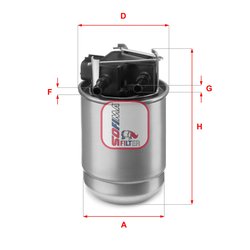 FILTRU COMBUSTIBIL SOFIMA S 5517 GC - Compatibil cu NISSAN, RENAULT