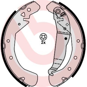 SET SABOTI FRANA BREMBO S 59 525 - Compatibil cu OPEL, VAUXHALL