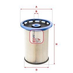 FILTRU COMBUSTIBIL SOFIMA S 6025 NE - Compatibil cu PORSCHE, VW