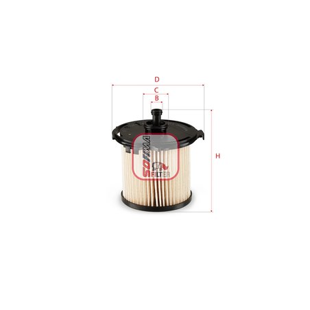 FILTRU COMBUSTIBIL SOFIMA S 6074 NE - Compatibil cu FORD