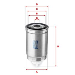 FILTRU COMBUSTIBIL SOFIMA S 6120 NR - Compatibil cu CITROEN, FIAT, LANCIA, PEUGEOT