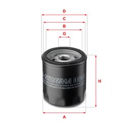 Filtru ulei Sofima S 6210 R