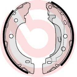 Set saboti frana Brembo S 68 523