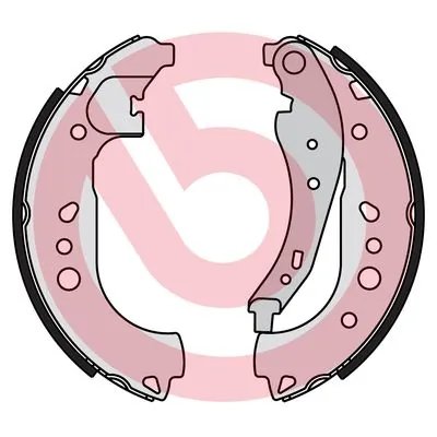 SET SABOTI FRANA BREMBO S 68 550 - Compatibil cu RENAULT, SMART