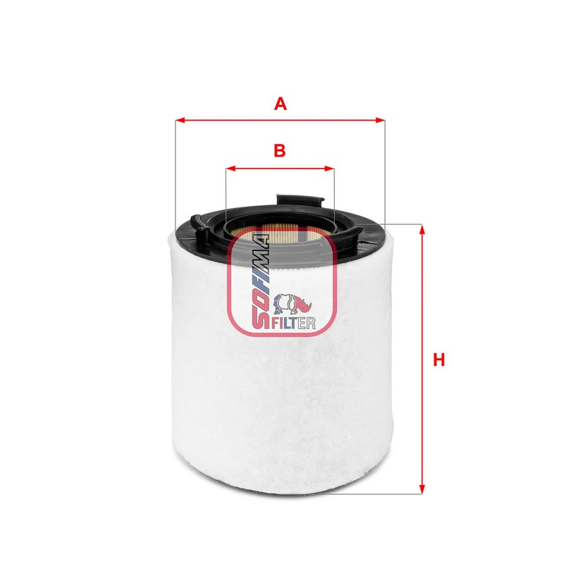 FILTRU AER SOFIMA S 7621 A - Compatibil cu AUDI, SEAT, SKODA, VW