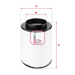 FILTRU AER SOFIMA S 7B54 A - Compatibil cu AUDI