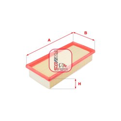 FILTRU AER SOFIMA S 9012 A - Compatibil cu FIAT, LANCIA
