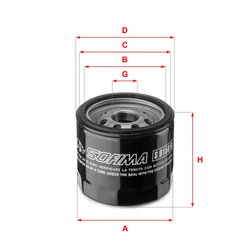 Filtru ulei Sofima S 9150 R