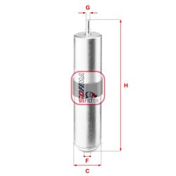 Filtru combustibil Sofima S 9261 B