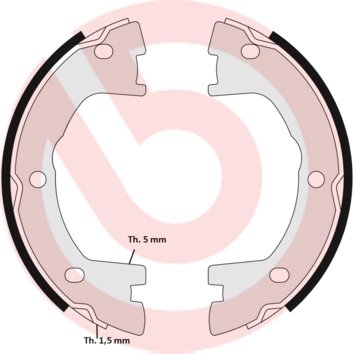 SET SABOTI FRANA BREMBO S A6 506 - Compatibil cu IVECO, RENAULT TRUCKS