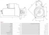 ELECTROMOTOR AS-PL S0017 - Compatibil cu CITROEN, FIAT, PEUGEOT