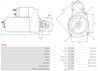 ELECTROMOTOR AS-PL S0099 - Compatibil cu IVECO, MITSUBISHI, MULTICAR, RENAULT, RENAULT TRUCKS, UAZ