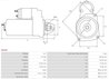 ELECTROMOTOR AS-PL S0105 - Compatibil cu FIAT, INNOCENTI, MERCEDES-BENZ, SEAT