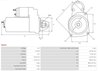 ELECTROMOTOR AS-PL S0454 - Compatibil cu AUDI, VW