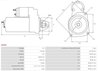 ELECTROMOTOR AS-PL S0550 - Compatibil cu CHEVROLET, CITROEN, DS, FIAT, HYUNDAI, LANCIA, MITSUBISHI, OPEL, PEUGEOT, SUZUKI, TOYOT