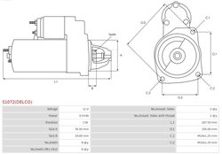 Electromotor AS-PL S1072(DELCO)