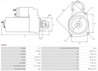 ELECTROMOTOR AS-PL S2053 - Compatibil cu ABARTH, ALFA ROMEO, CHRYSLER, FIAT, FORD, JEEP, LANCIA, OPEL