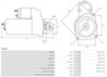 ELECTROMOTOR AS-PL S3009 - Compatibil cu CITROEN, FIAT, LANCIA, MERCEDES-BENZ, PEUGEOT