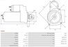 ELECTROMOTOR AS-PL S3040 - Compatibil cu DAEWOO, MERCEDES-BENZ, MULTICAR, SCANIA, SSANGYONG, VW