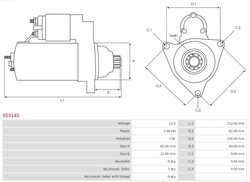 ELECTROMOTOR AS-PL S5314S - Compatibil cu ALFA ROMEO, FIAT