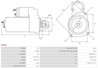ELECTROMOTOR AS-PL S6099 - Compatibil cu TOYOTA