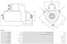 ELECTROMOTOR AS-PL S6157 - Compatibil cu TOYOTA, VW