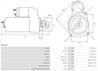 ELECTROMOTOR AS-PL S6314S - Compatibil cu CHRYSLER, DODGE, JEEP