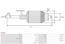 ARMATURA DEMAROR AS-PL SA0061 - Piesa auto compatibila cu mai multe marci