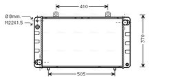 Radiator racire motor Ava Quality Cooling SB2003