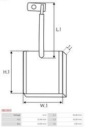 PERIE ELECTROMOTOR AS-PL SB2003 - Piesa auto compatibila cu mai multe marci