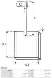 PERIE ELECTROMOTOR AS-PL SB3003 - Piesa auto compatibila cu mai multe marci