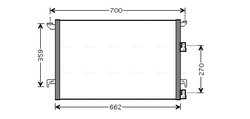 RADIATOR CLIMATIZARE AVA QUALITY COOLING SBA5060 - Compatibil cu CADILLAC, SAAB