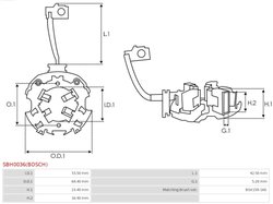 Suport perii AS-PL SBH0036(BOSCH)