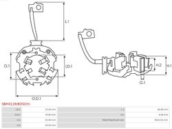 Suport perii AS-PL SBH0119(BOSCH)