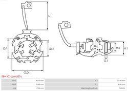 SUPORT PERII AS-PL SBH3031(VALEO) - Piesa auto compatibila cu mai multe marci