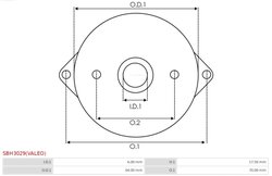 CAPAC SOC,CARBURATOR AS-PL SBH3029(VALEO) - Piesa auto compatibila cu mai multe marci