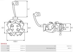 SUPORT PERII AS-PL SBH6016 - Piesa auto compatibila cu mai multe marci