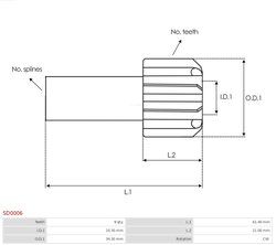 Cuplaj unisens electromotor AS-PL SD0006