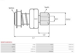 Cuplaj unisens electromotor AS-PL SD0071(BOSCH)