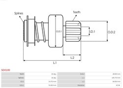 Cuplaj unisens electromotor AS-PL SD0100
