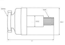CUPLAJ UNISENS ELECTROMOTOR AS-PL SD5029 - Compatibil cu MITSUBISHI