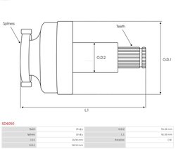 Pinion electromotor AS-PL SD6050