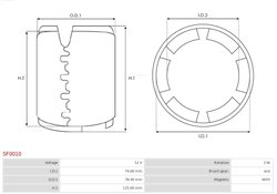 Bobina cuplaj, demaror AS-PL SF0010