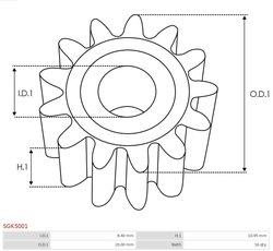 Kit reparatie electromotor AS-PL SGK5001